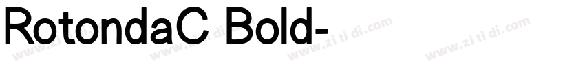 RotondaC Bold字体转换